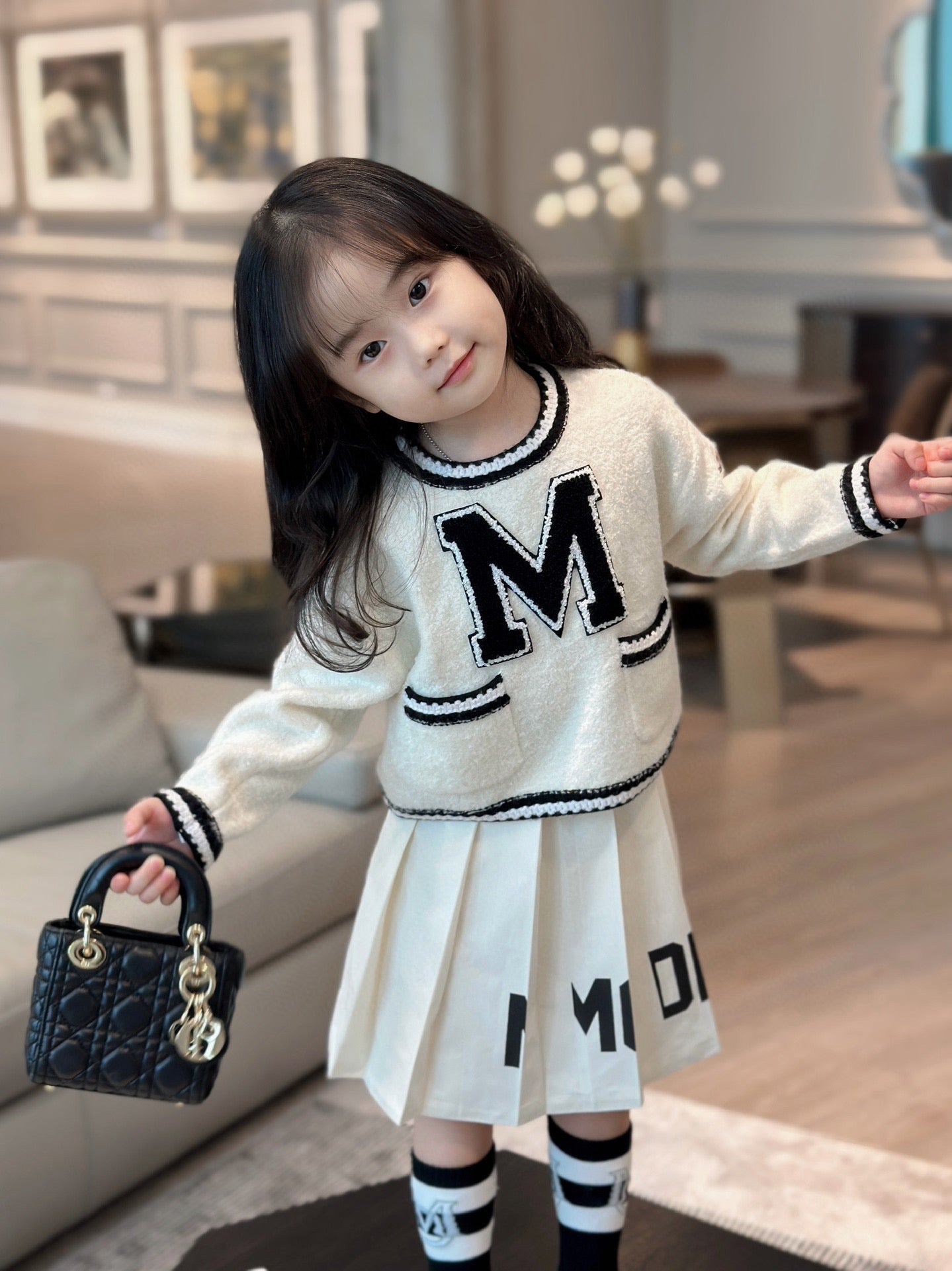 Moncler Sweater/Skirt Set