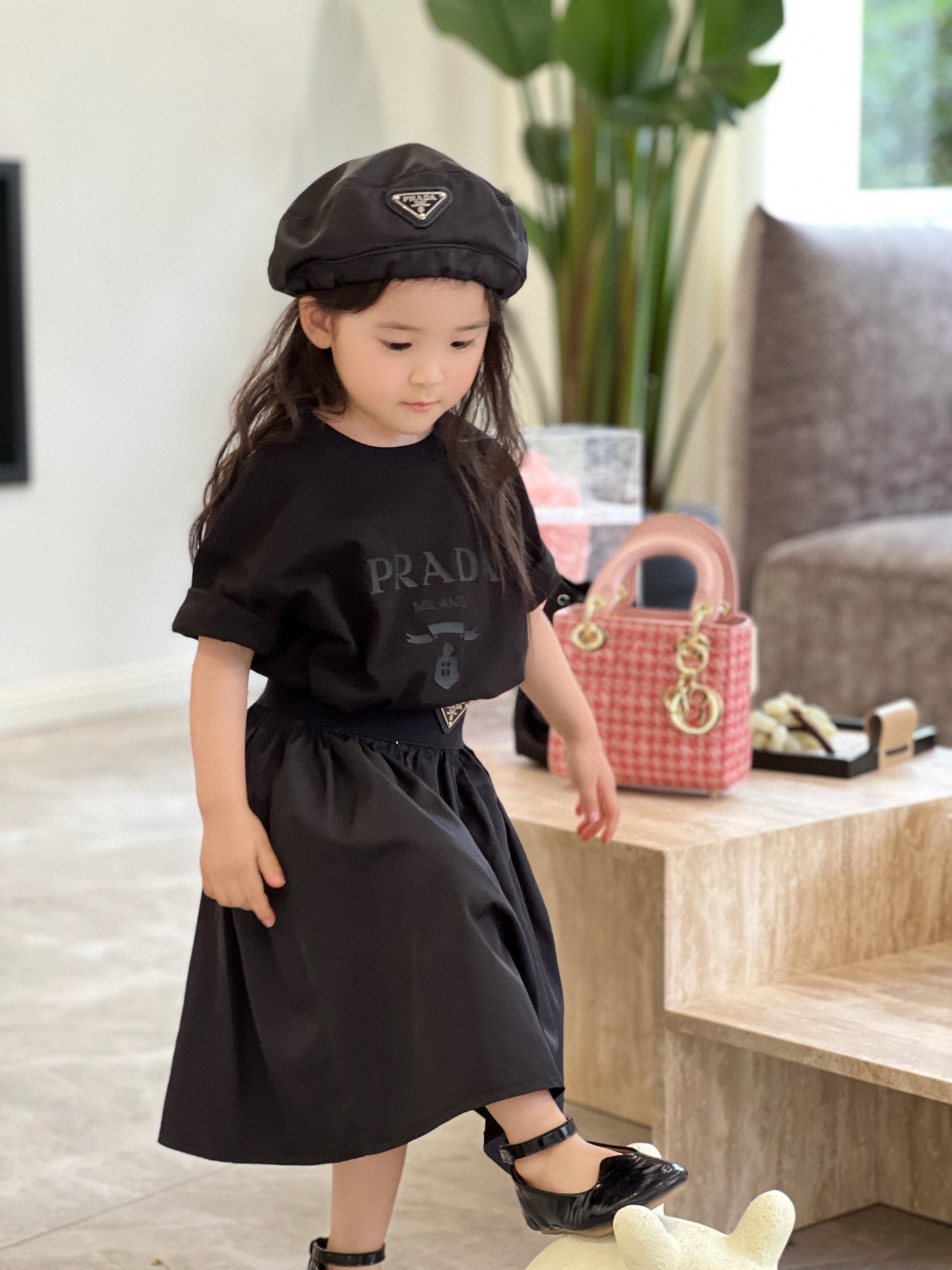 Prada T-Shirt/Skirt Set