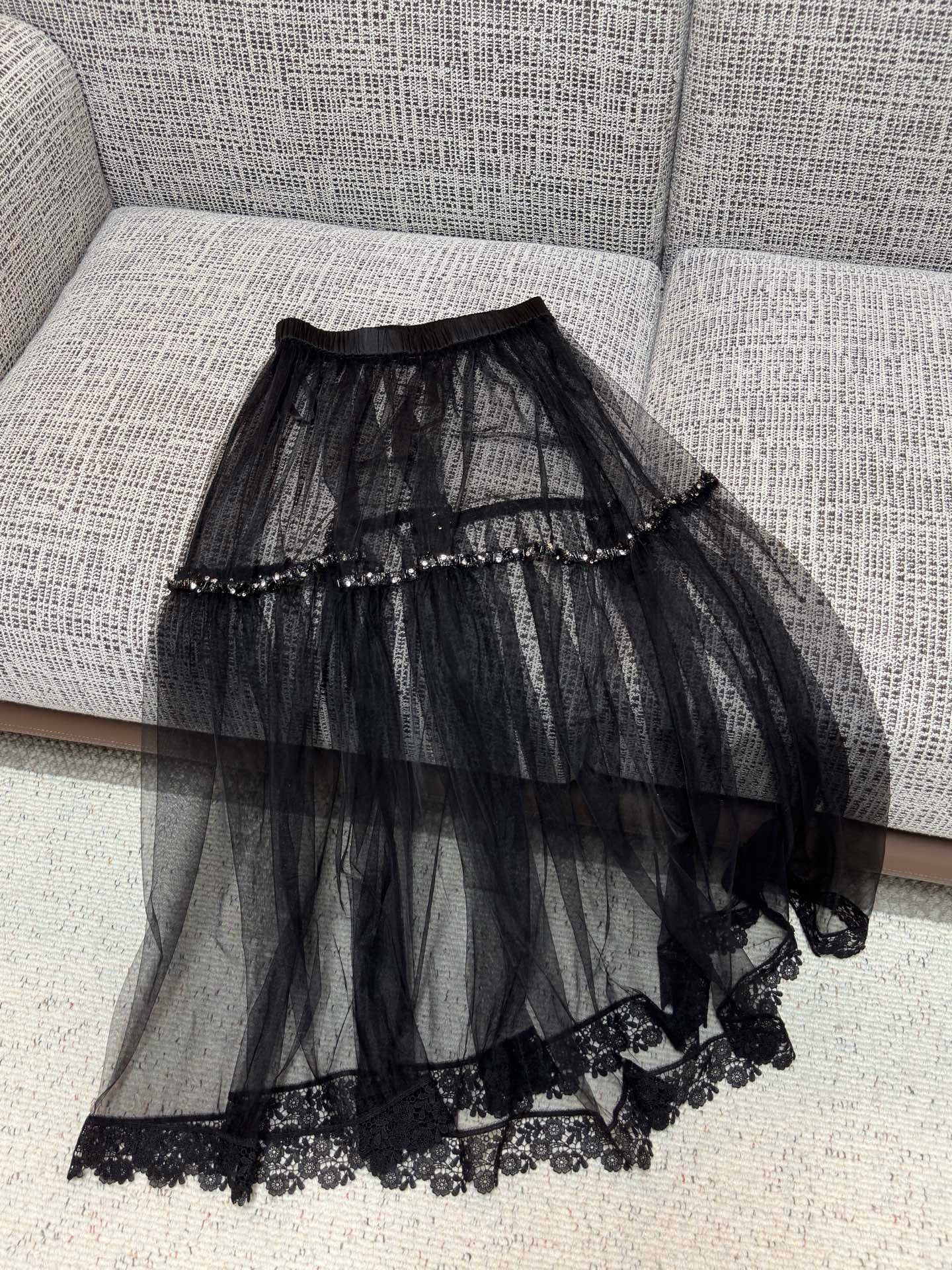 Chanel Sheer Layered Skirt