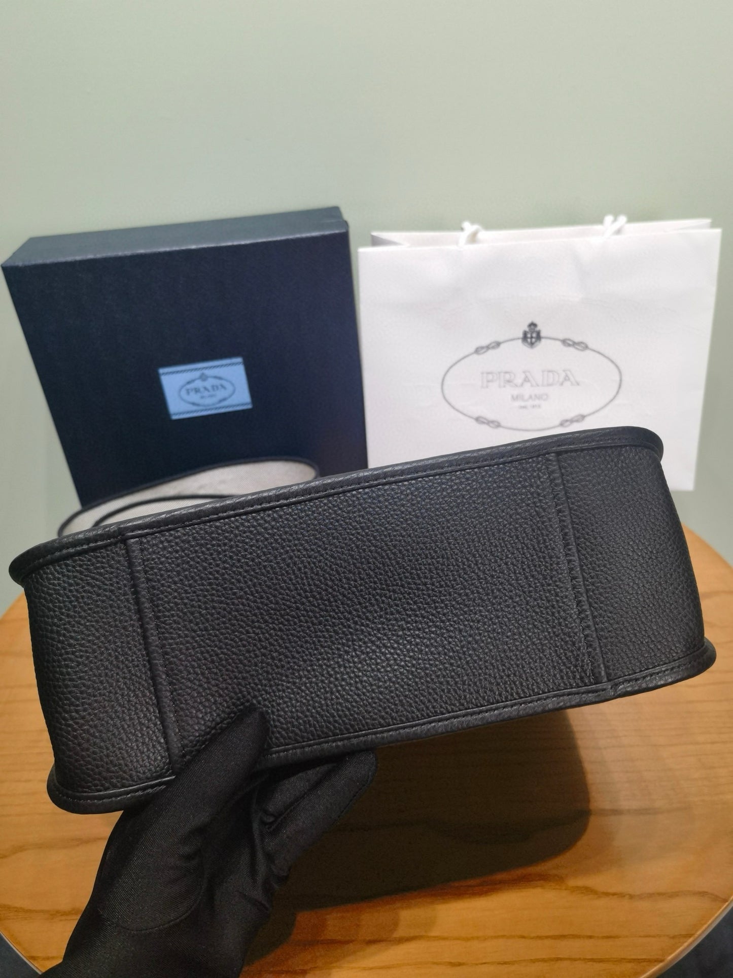 PD Mini Leather Shoulder Bag 30x28x12cm