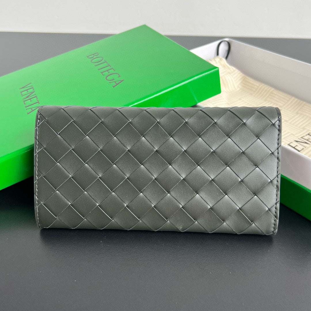 Bottega Veneta Long Flap Wallet