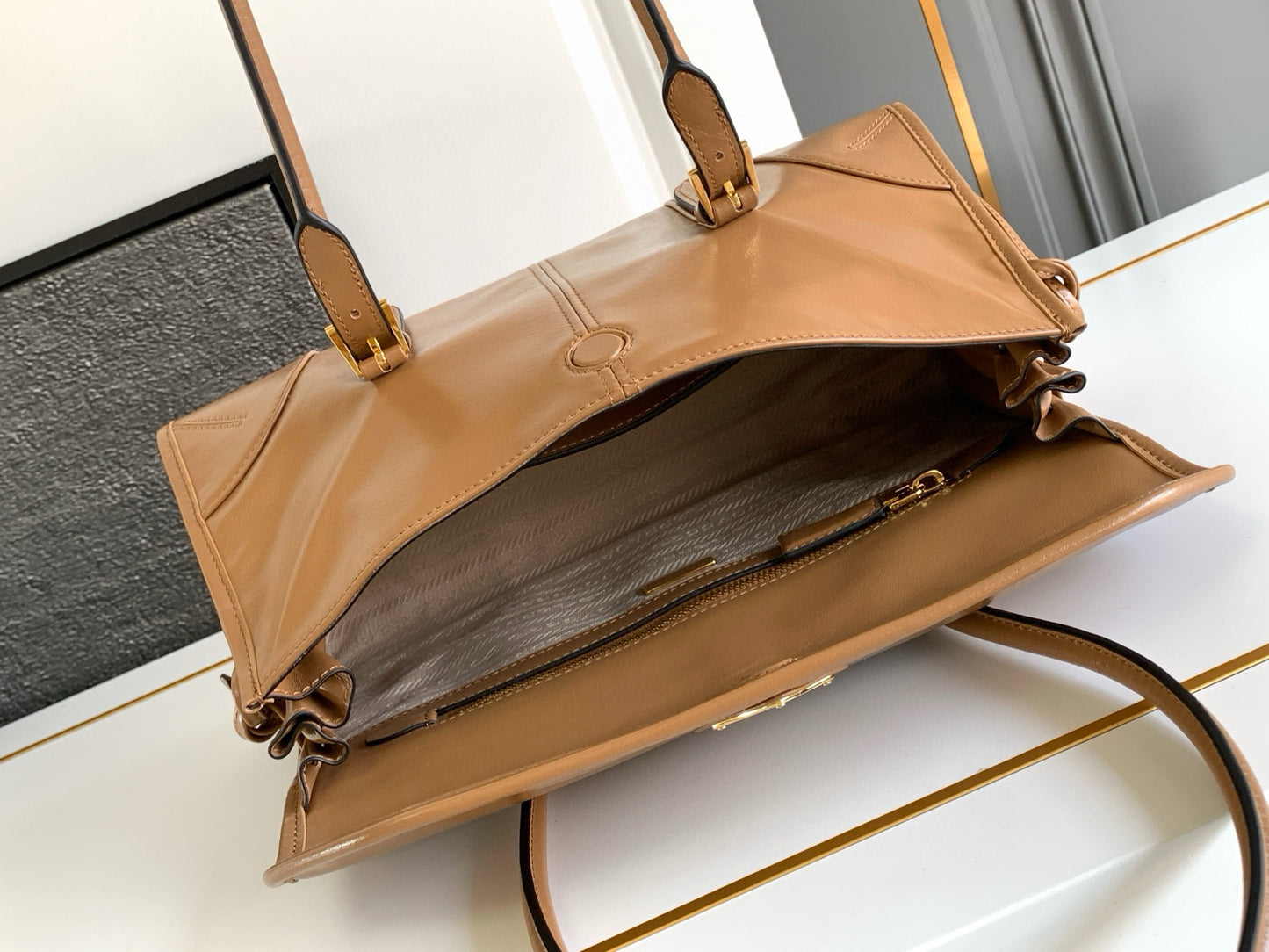 Prada Leather Tote Bag