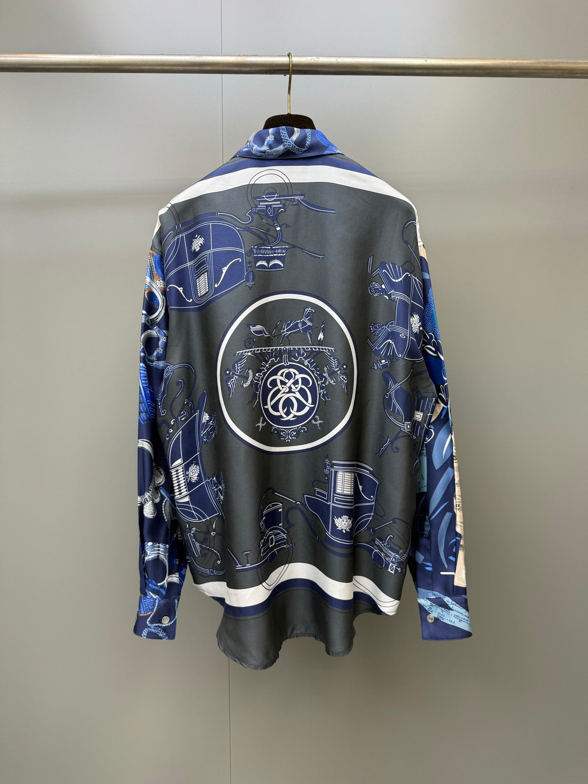 Hermes Long Sleeve Silk Shirt