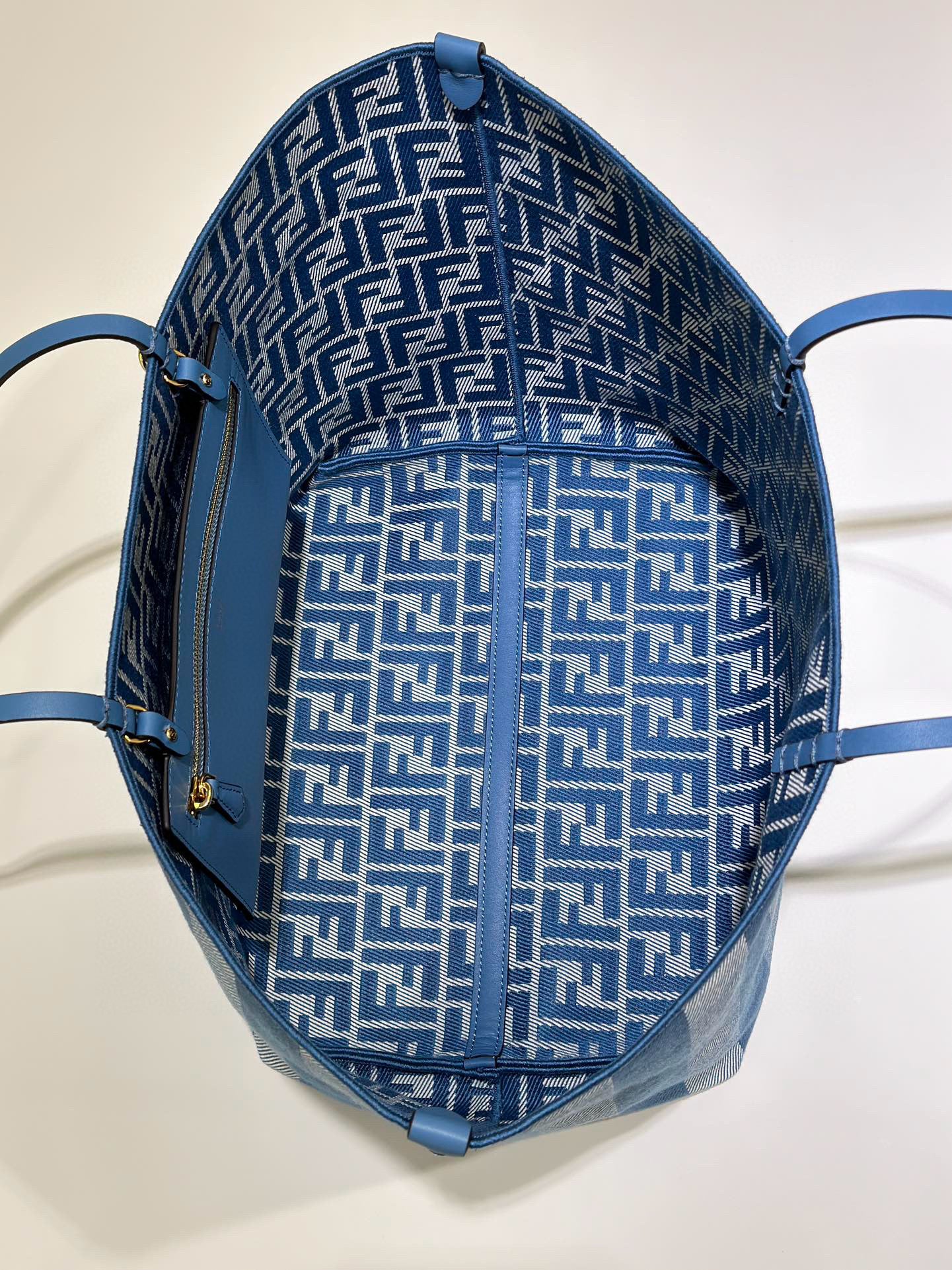 Fendi Pequin Roll Tote Bag (Large)