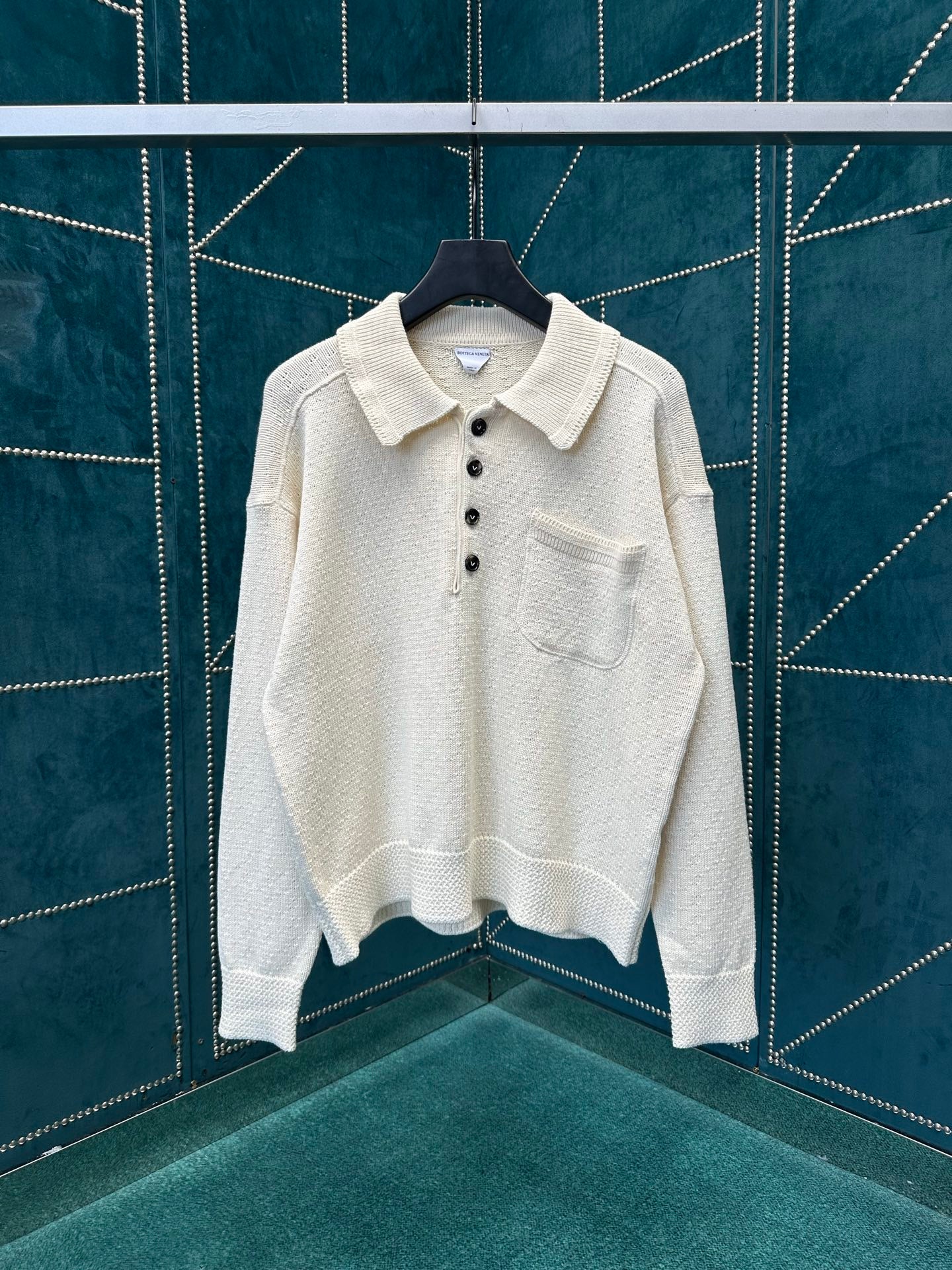 Bottega Veneta Long Sleeve Polo