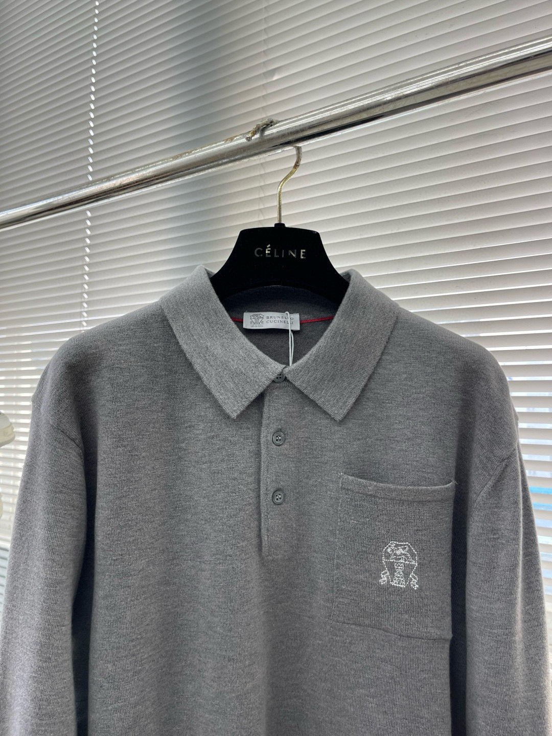 Brunello Cucinelli Long Sleeve Polo