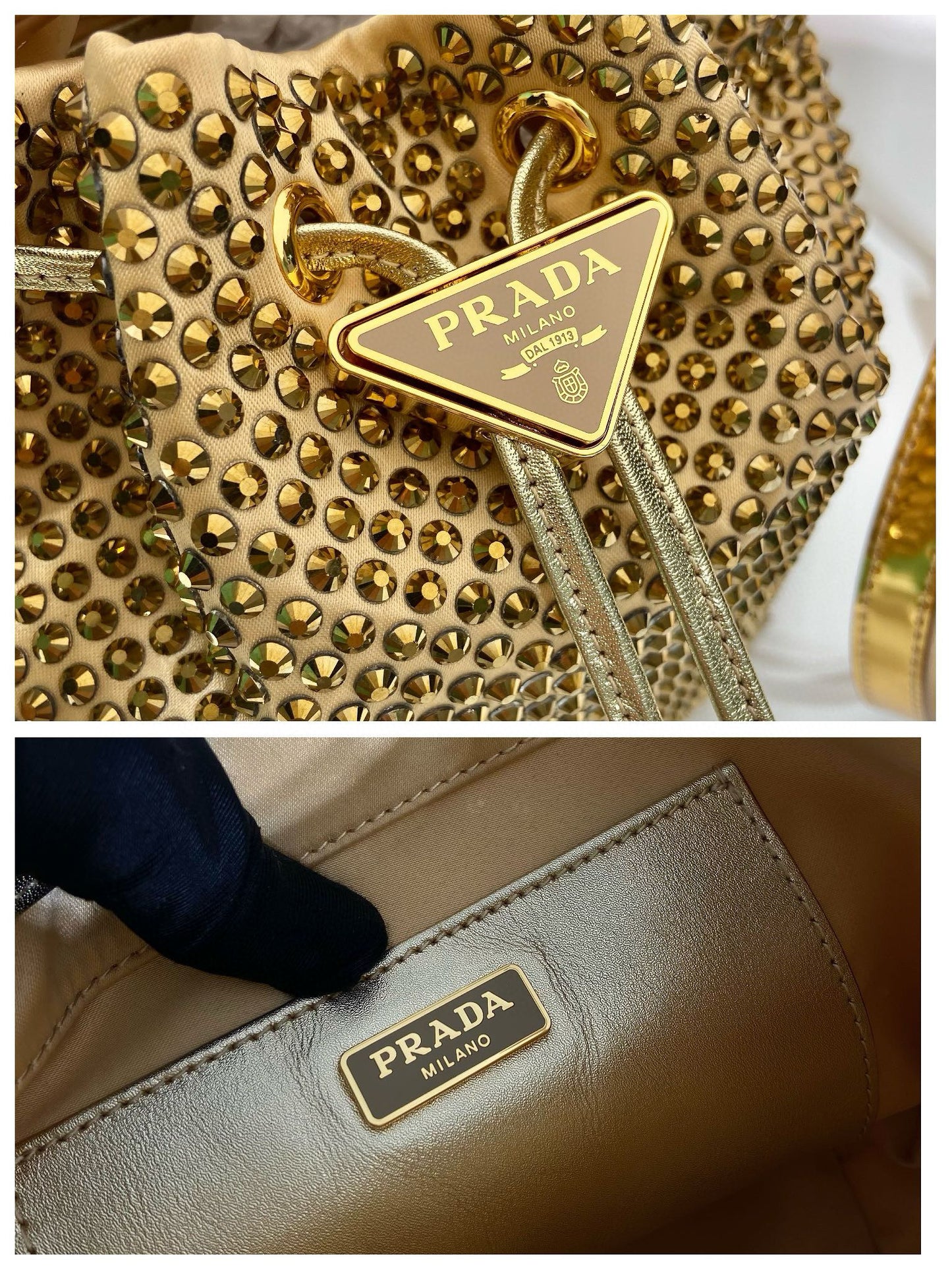 Prada Crystal Bucket Bag