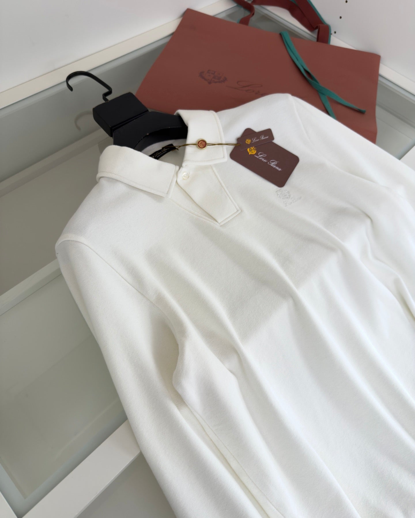 Loro Piana Long Sleeve Polo