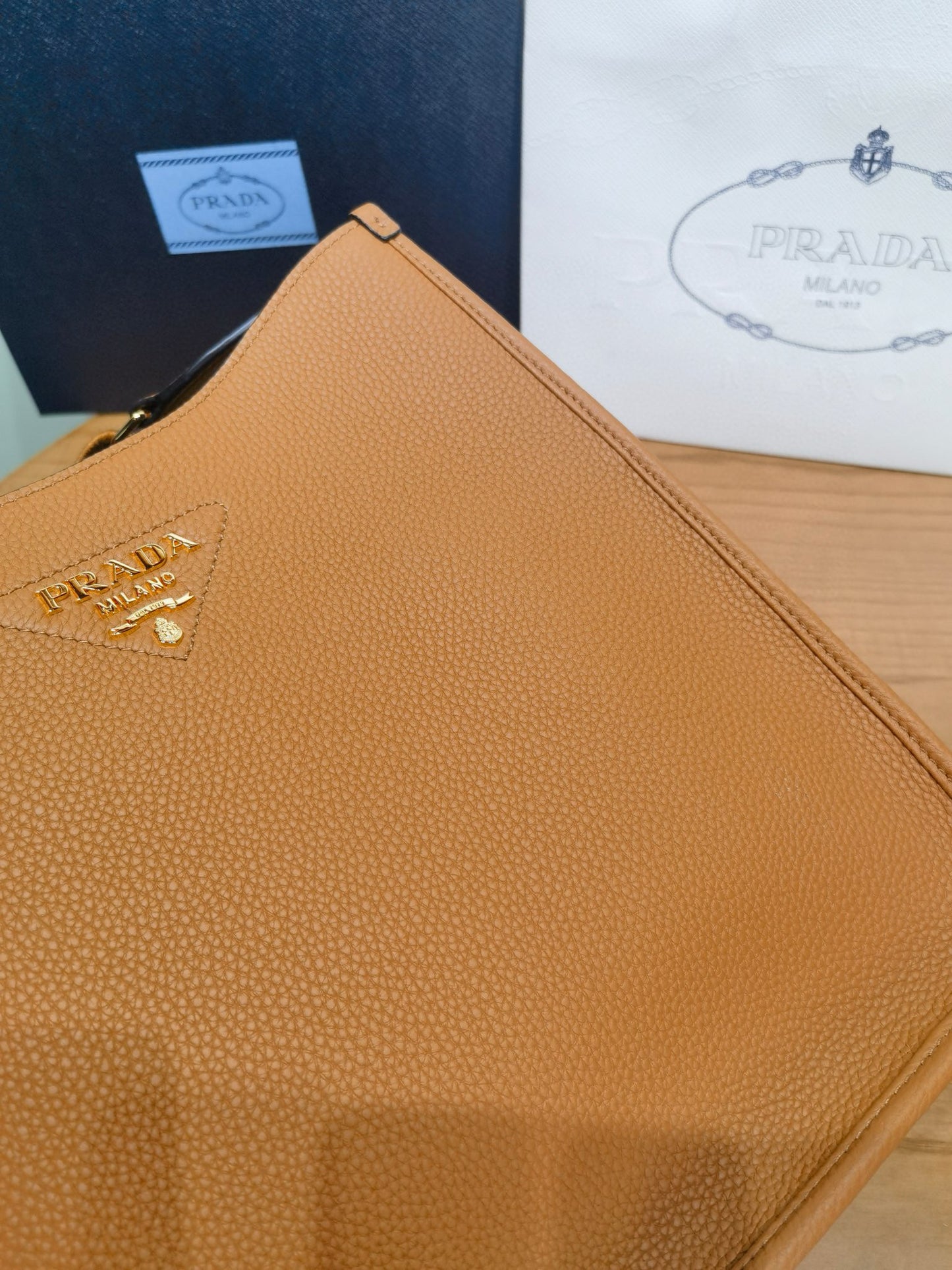PD Mini Leather Shoulder Bag 30x28x12cm