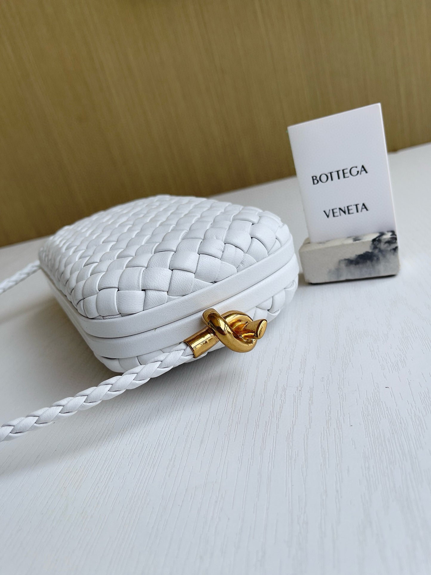 BV Knot Foulard Intrecciato Shoulder Bag