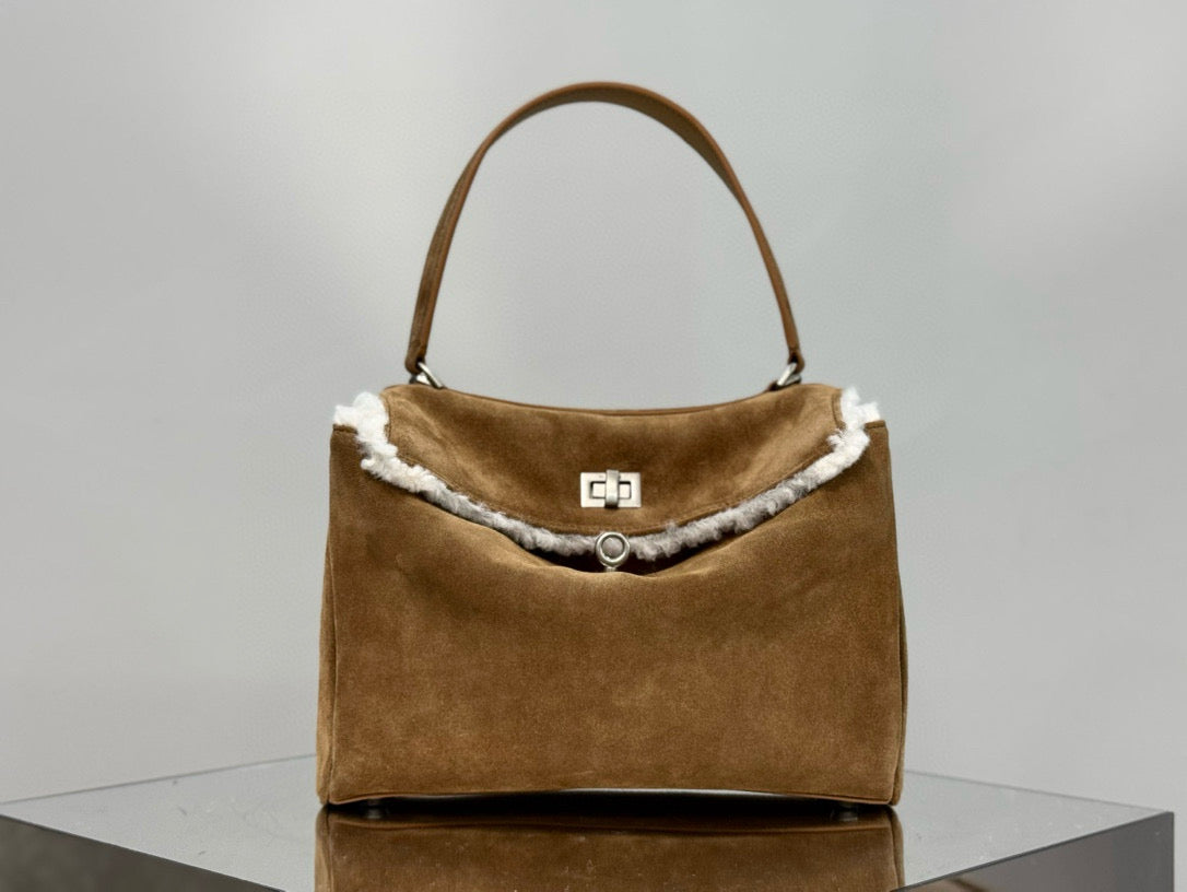 BLCG Rodeo Medium Suede Handbag 29x20x10cm