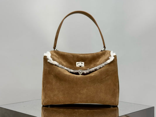 BLCG Rodeo Medium Suede Handbag 29x20x10cm