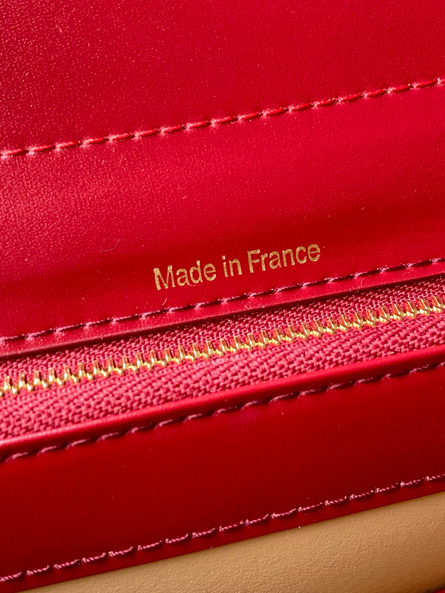 Delvaux Brillant MM Box Calf Rouge Lipstick Handbag