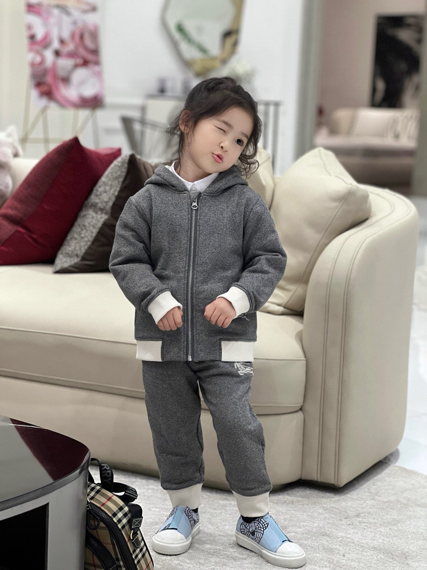 Burberry Jacket/Long Pant Set