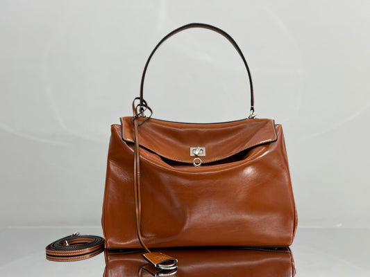 BLCG Rodeo Mini Leather Tote Handbag 35x23x11cm