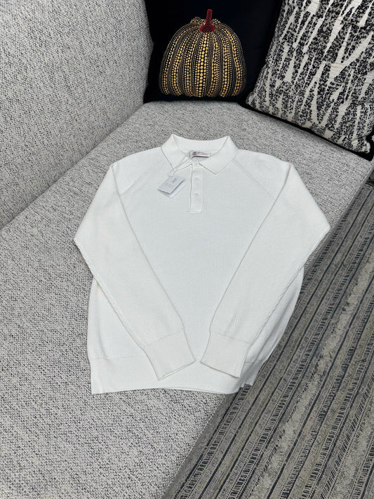 Brunello Cucinelli Long Sleeve Polo
