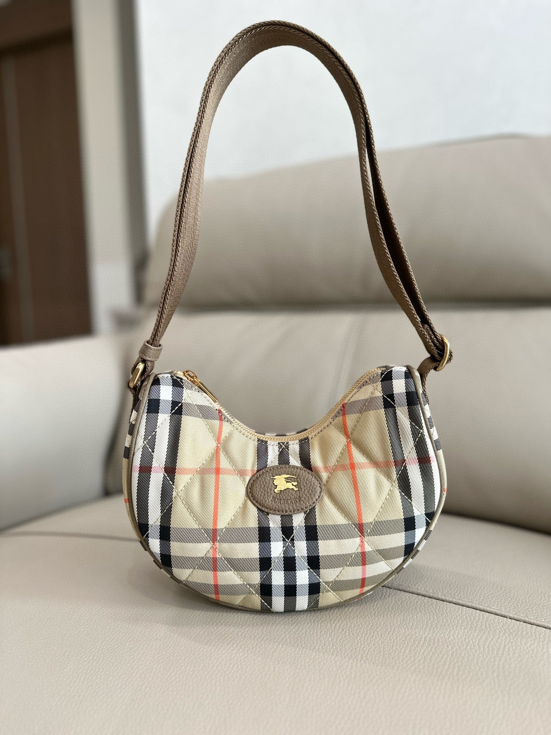 Burberry Horseshoe Check Bag