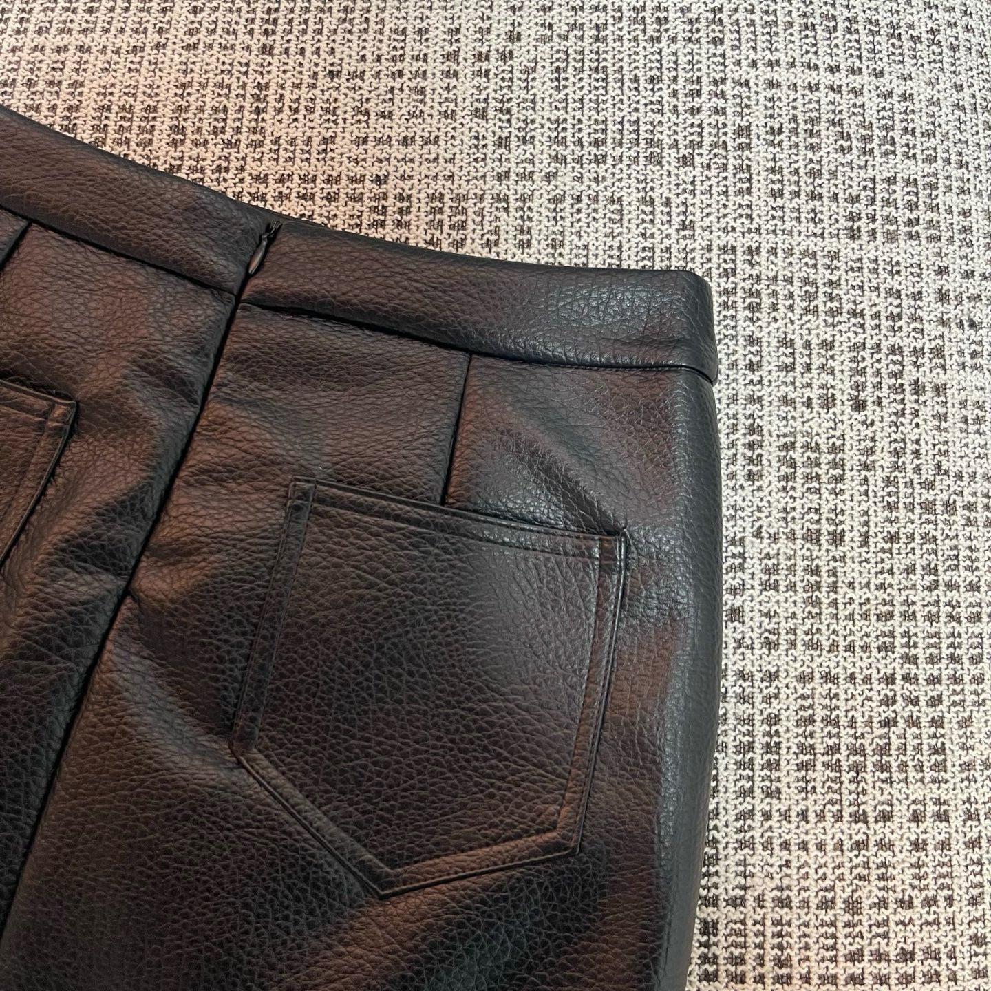 Chanel Leather Skirt