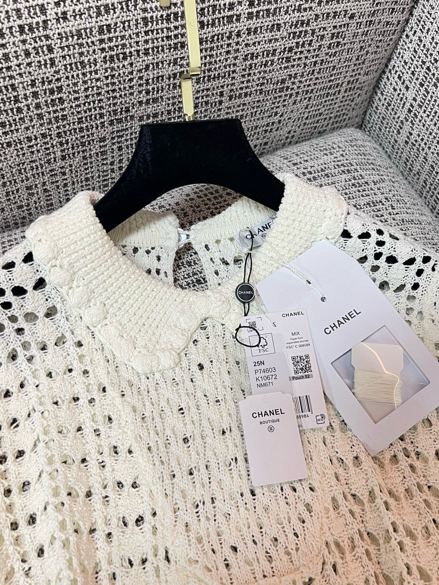 Chanel Crochet Knit Jacket