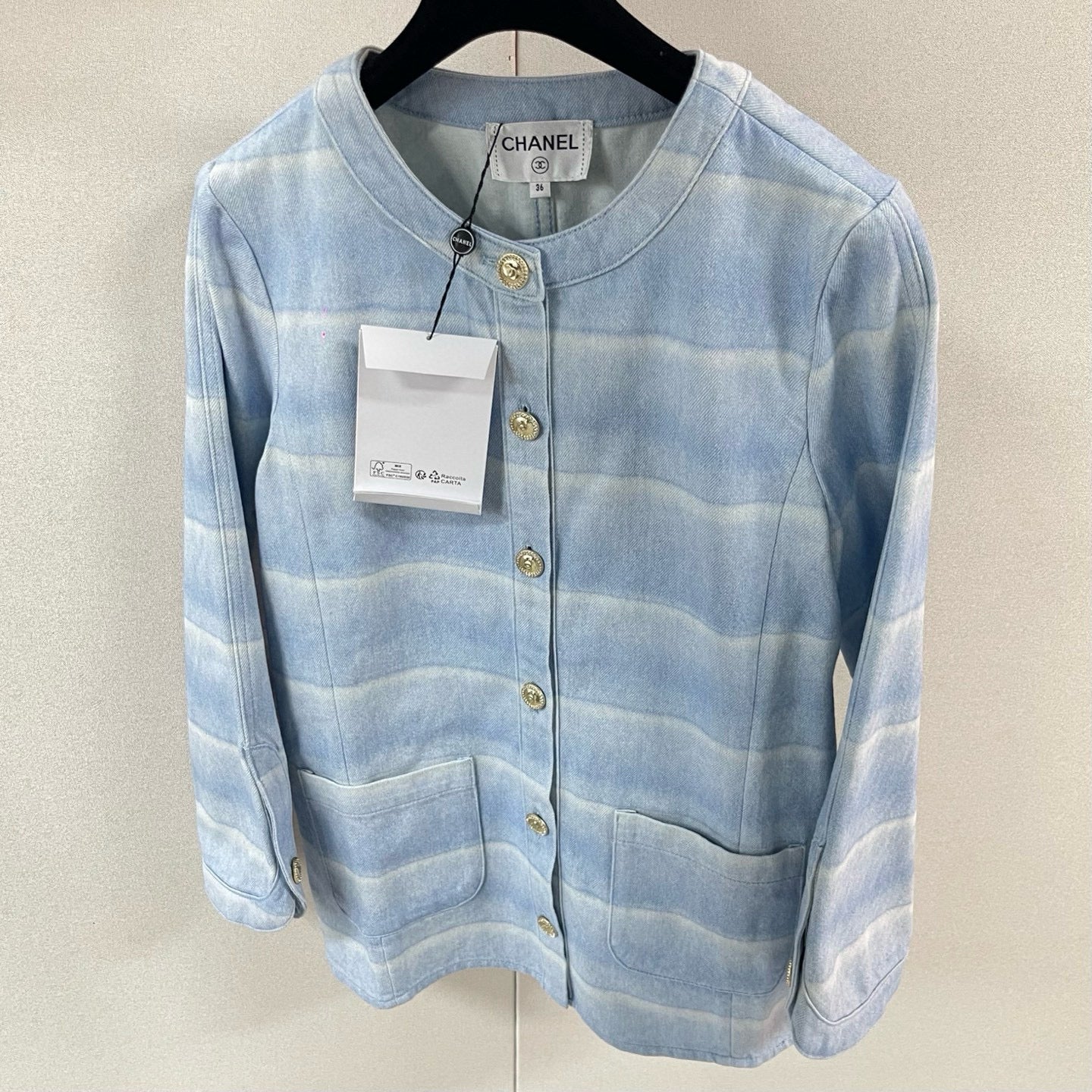 Chanel Denim Jacket With Pants Set