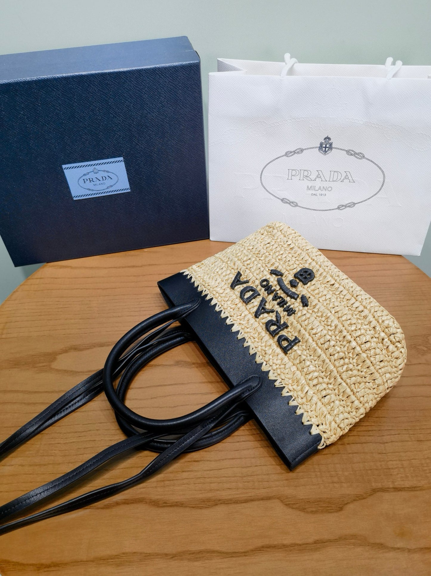 PD Natural Crochet Bucket Bag