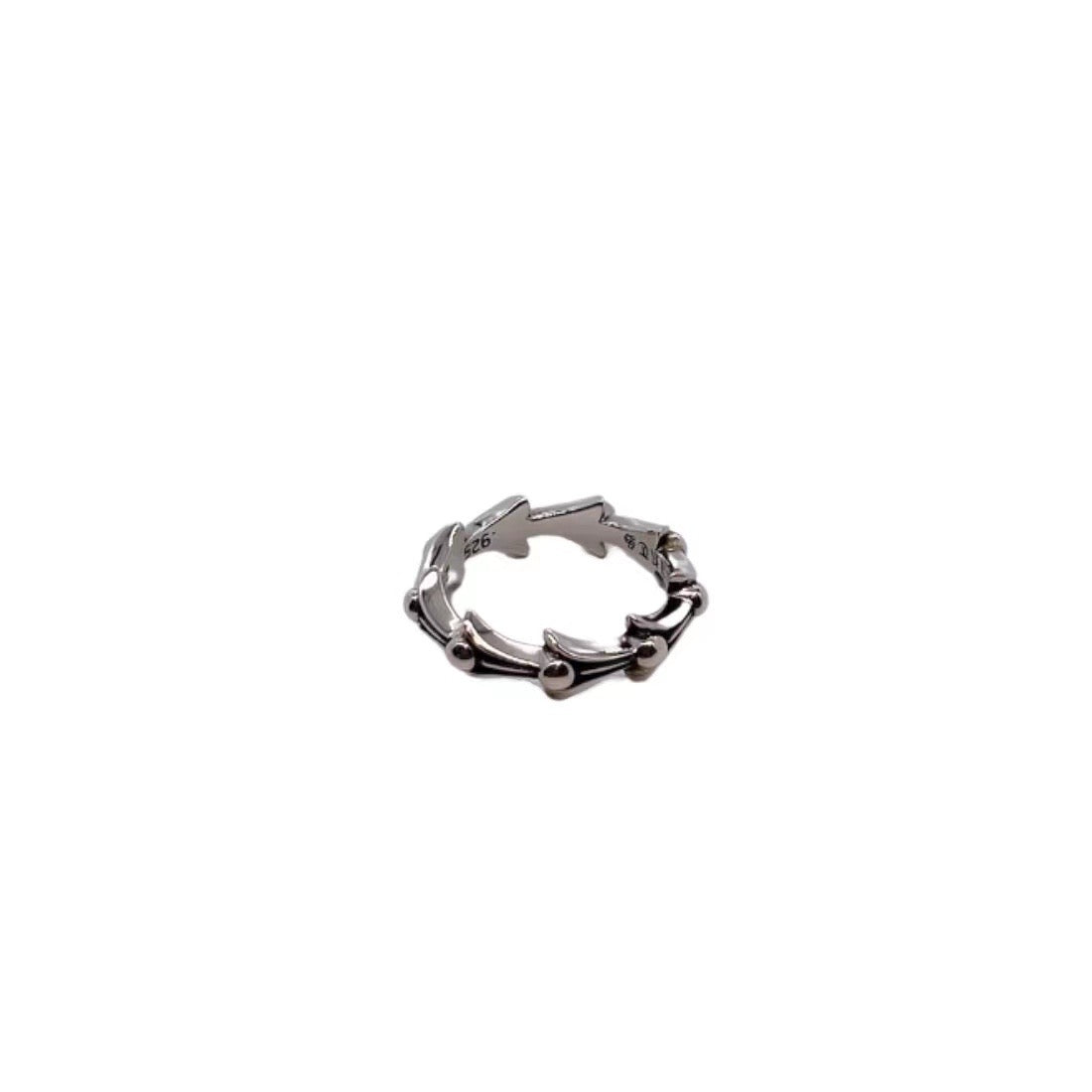 Anillo Corazones Cromados