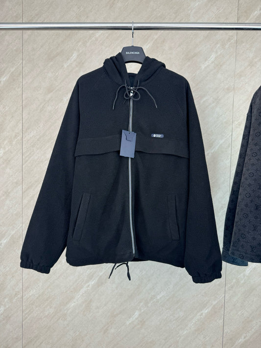 Prada Hooded Zip Softshell Jacket