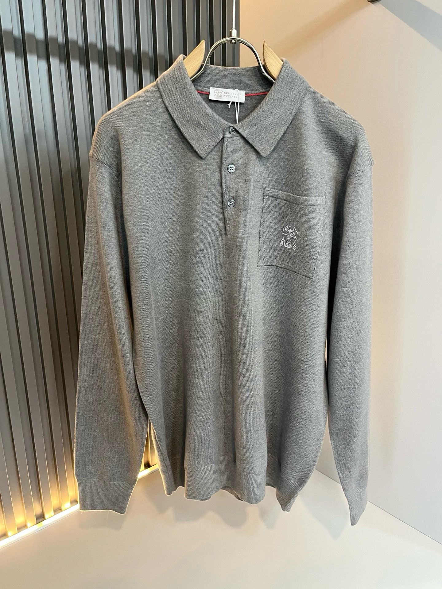 Brunello Cucinelli Long Sleeve Polo