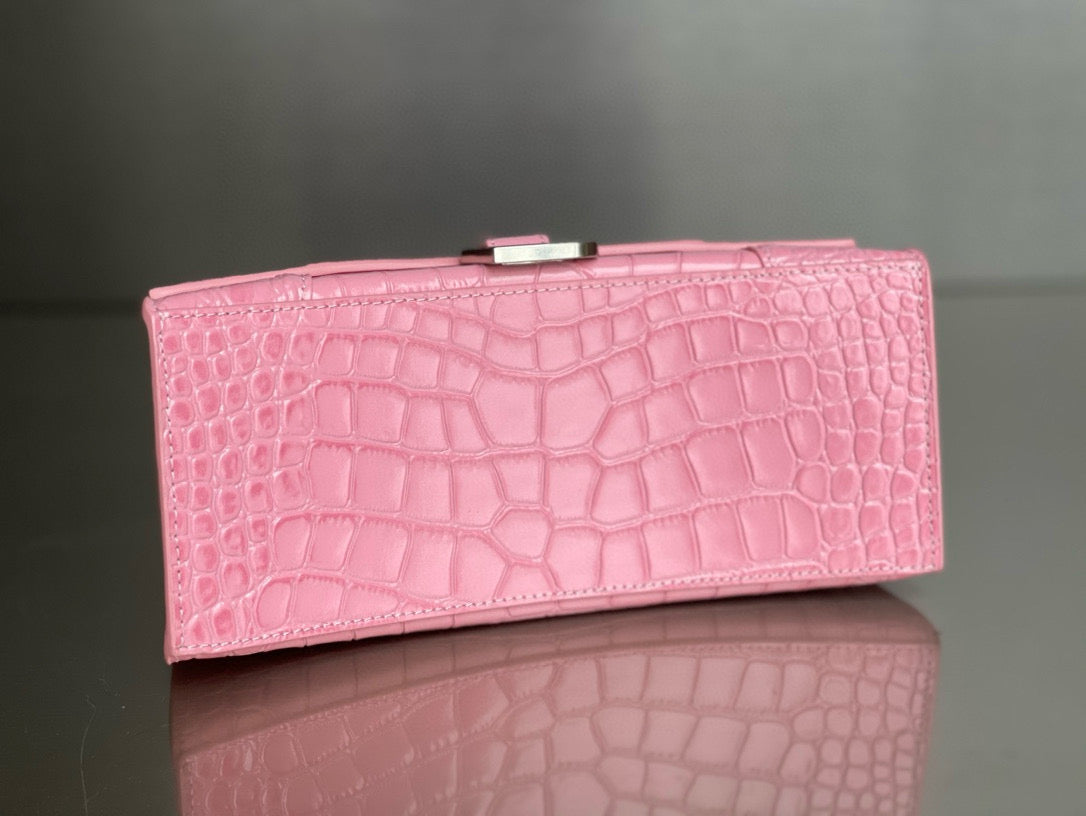 BLCG Hourglass Crocodile Top-handle Handbag
(23x10x24cm)
