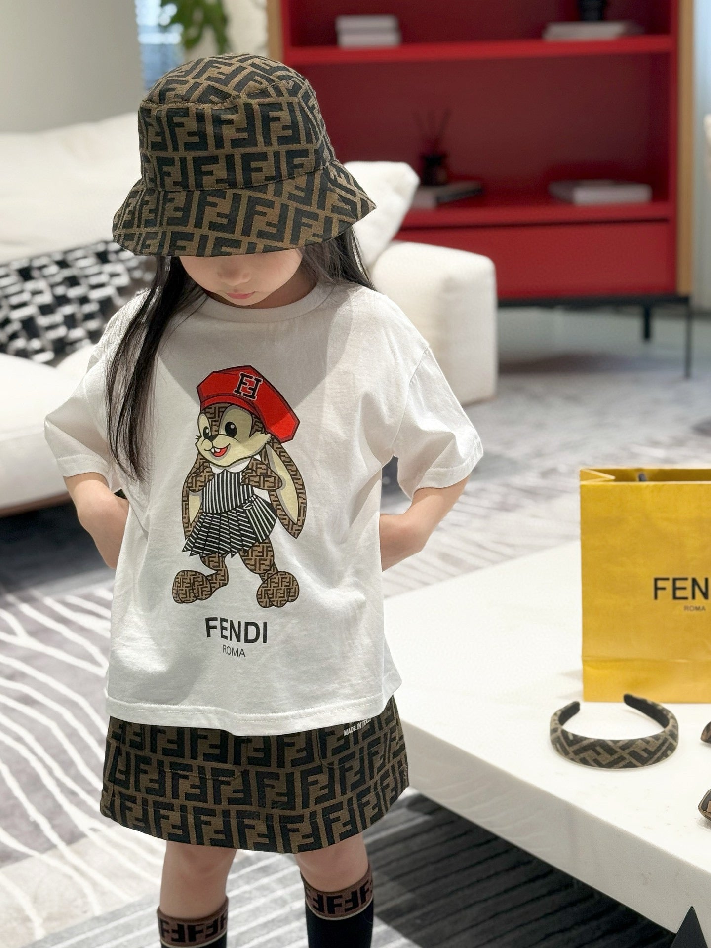 Fendi Shirt/Skirt Set