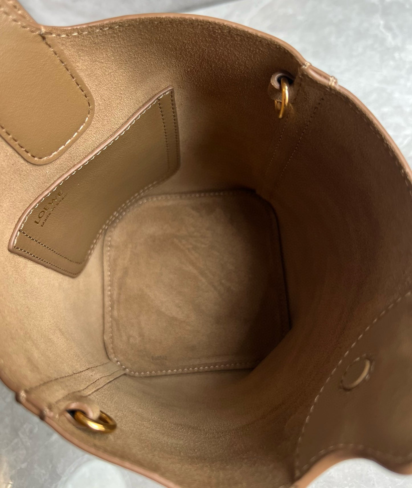 Loewe Pebble Bucket Bag(16x16x19.5cm)