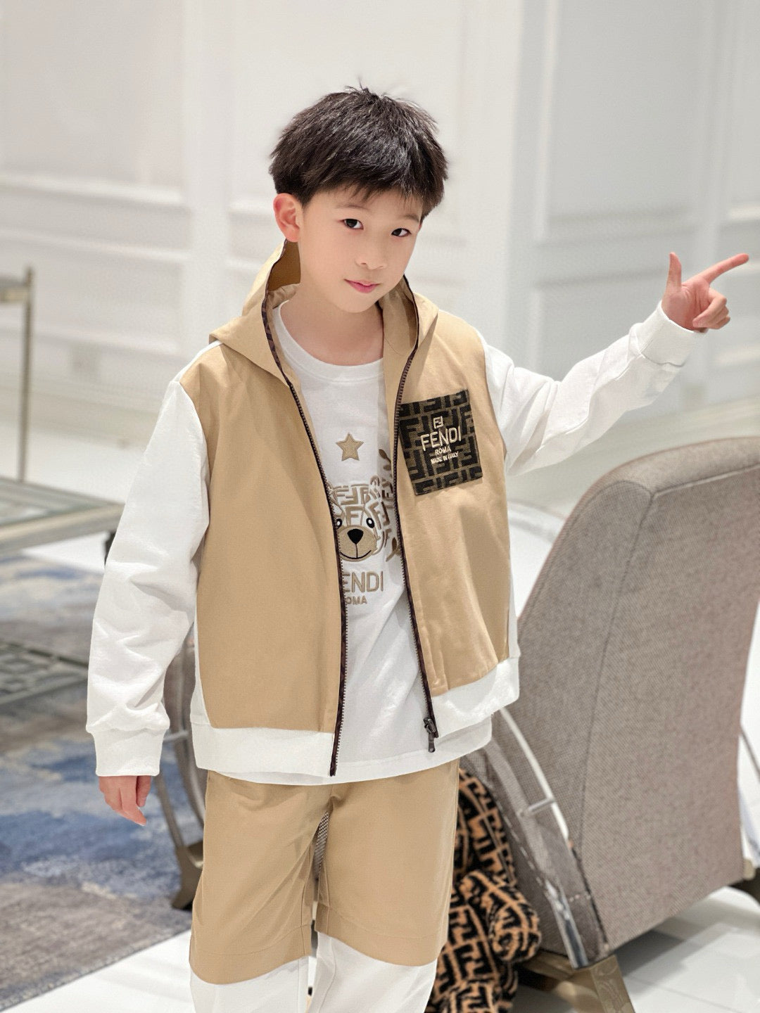 Fendi Jacket/Long Pant Set