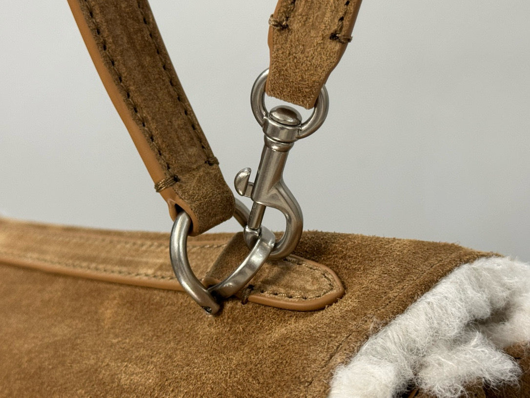 BLCG Rodeo Medium Suede Handbag 29x20x10cm