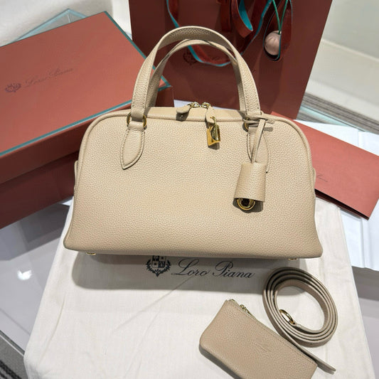 Loro Piana Needle Bowling Bag 31x15x16cm