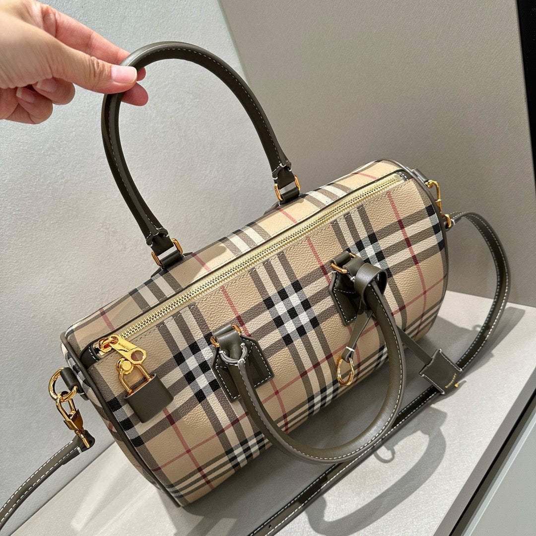 Burberry Medium Check Bowling Bag