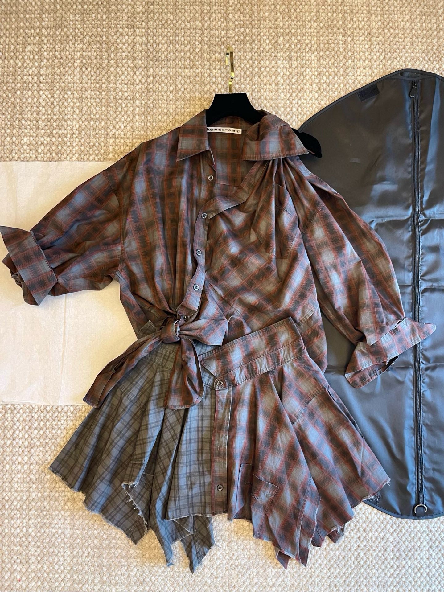 Alexander Wang Deconstructed Knot Shirt & Pants Set