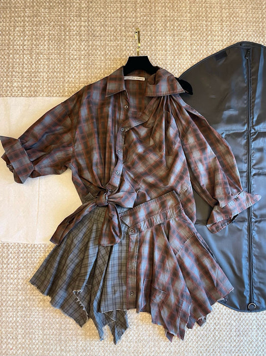 Alexander Wang Deconstructed Knot Shirt & Pants Set
