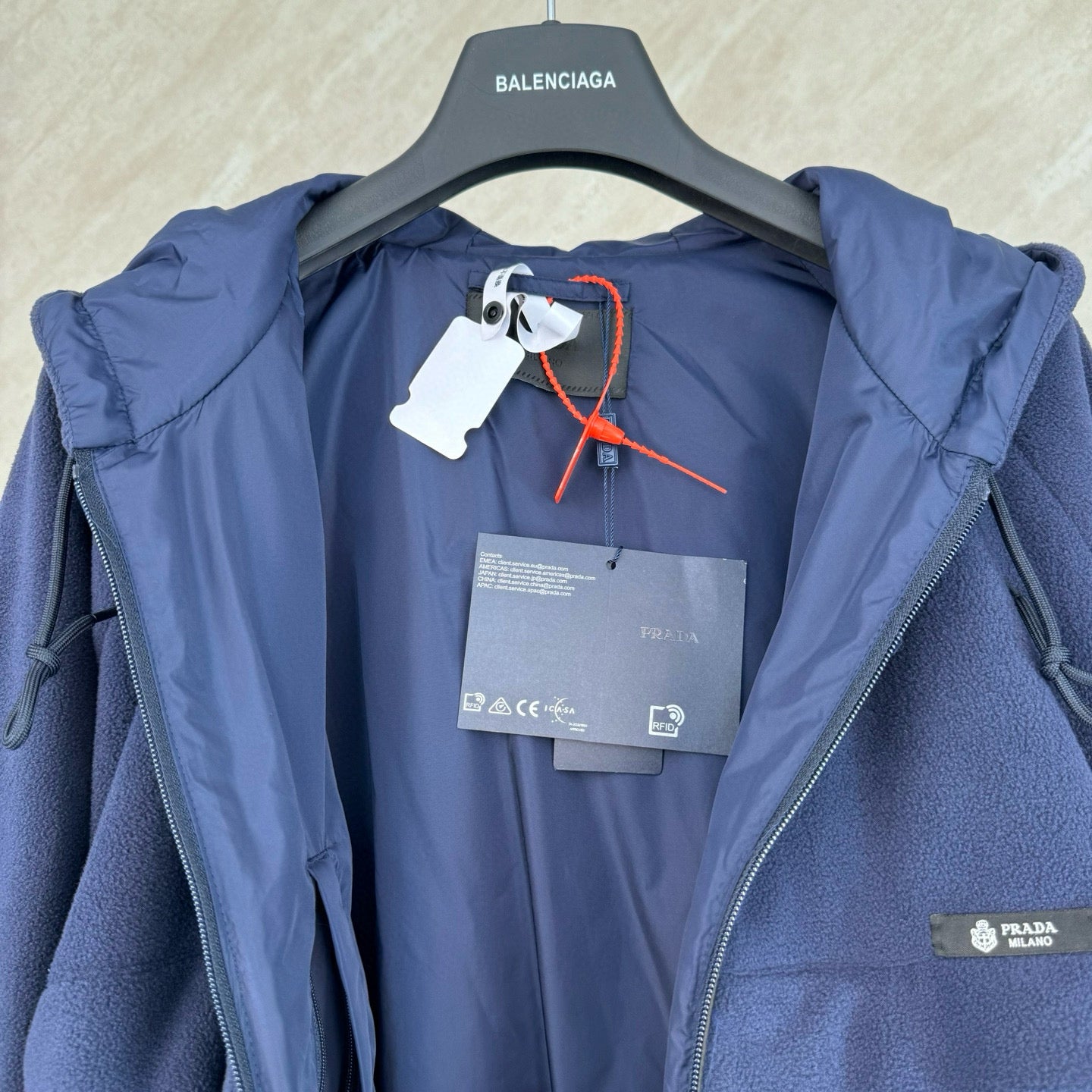 Prada Hooded Blouson Jacket