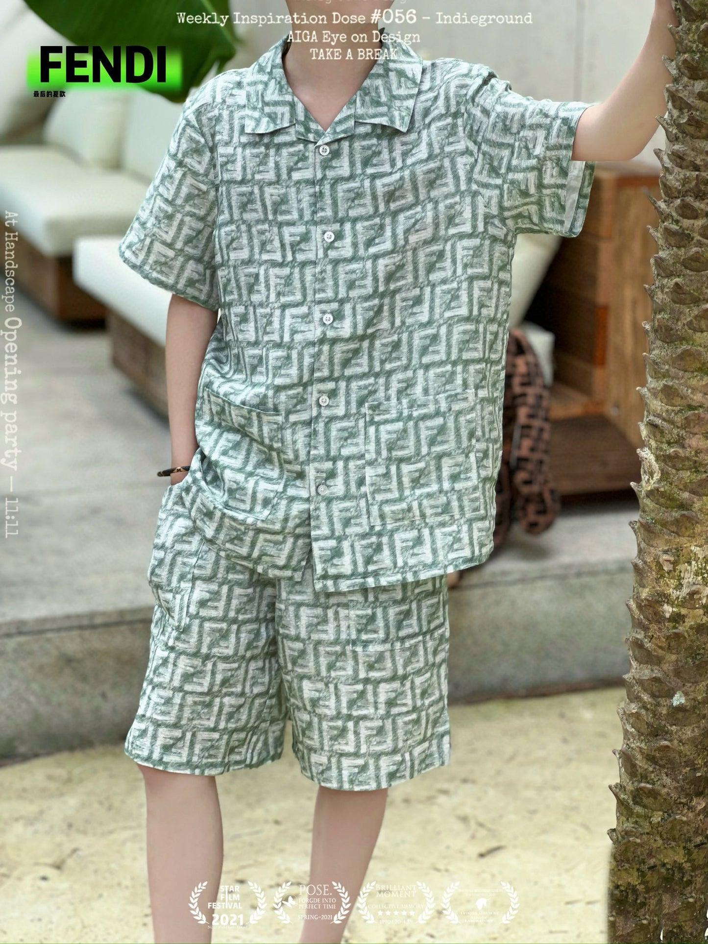 Fendi Polo/Short Pant Set