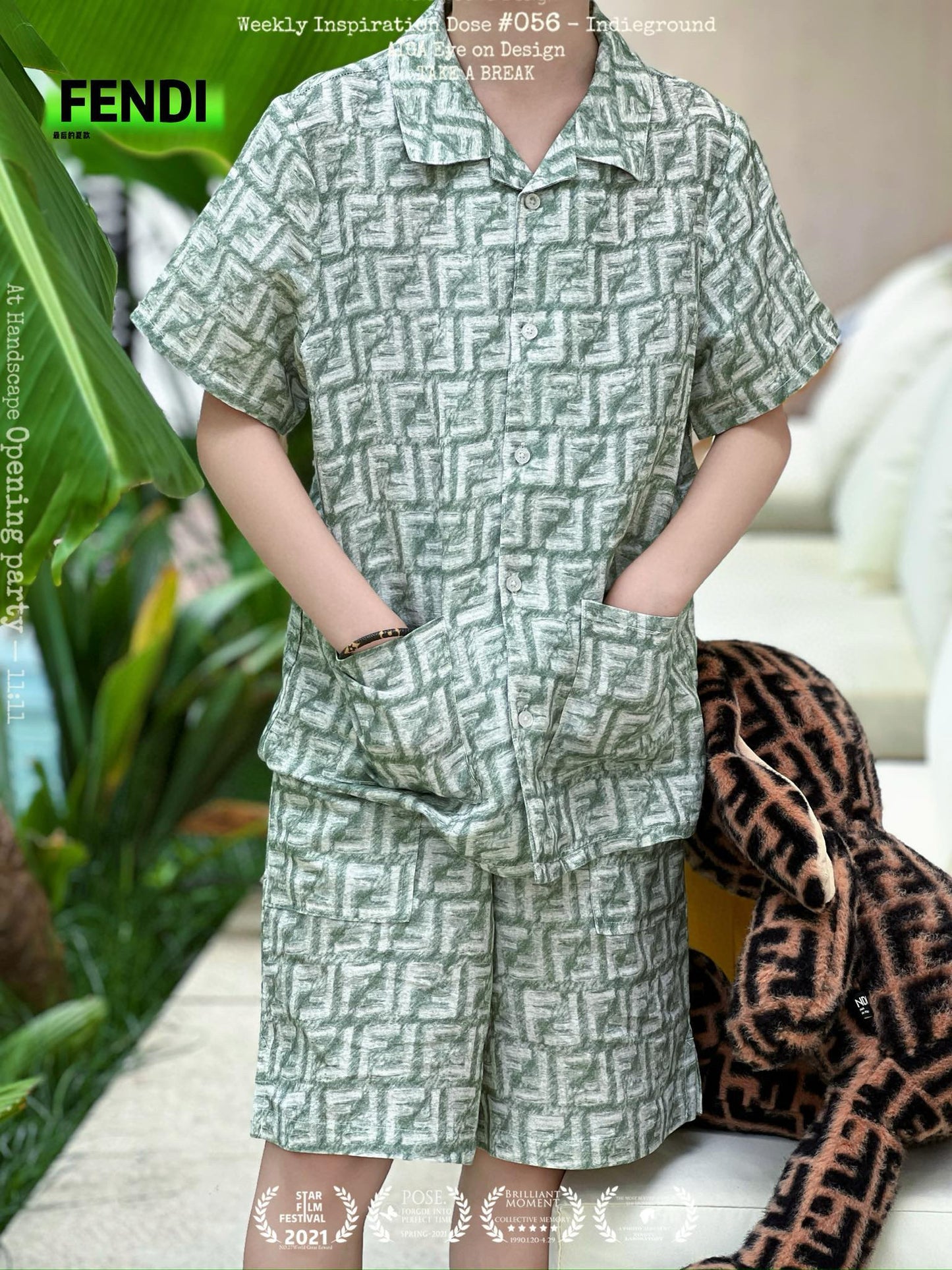 Fendi Polo/Short Pant Set