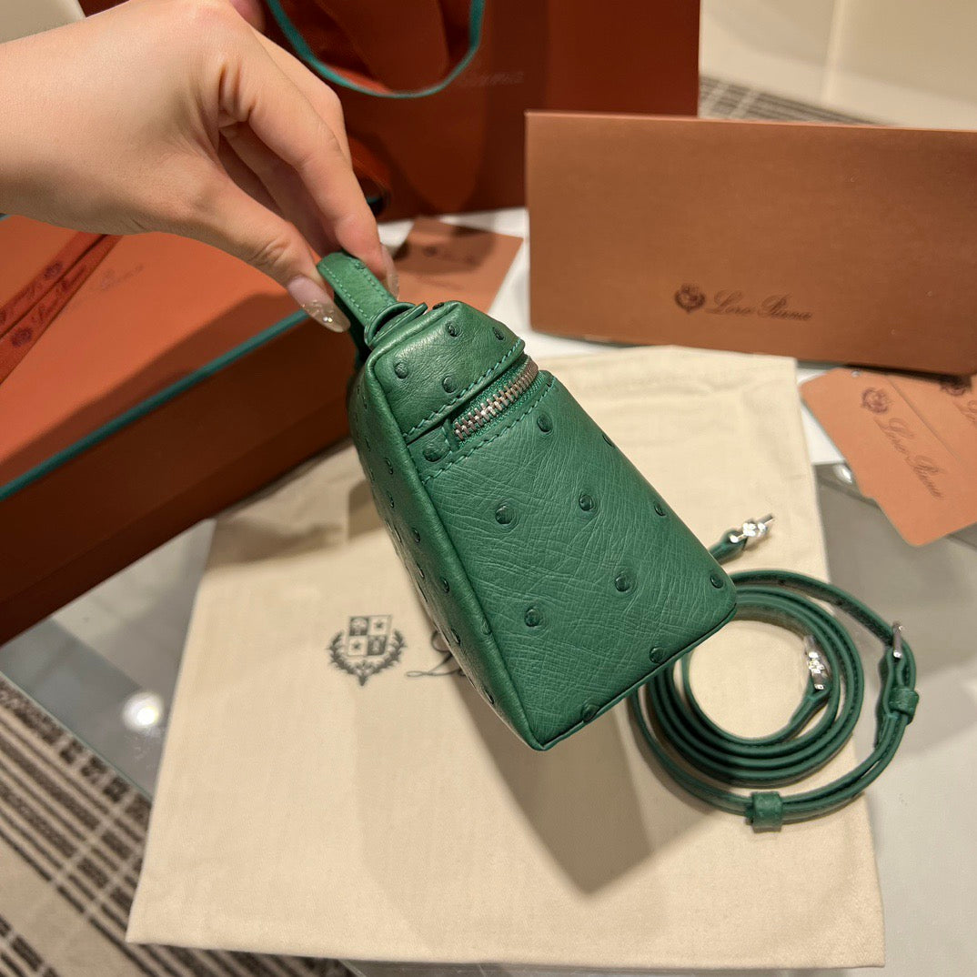 LP Extra Pocket L19 Ostrich Leather Bag