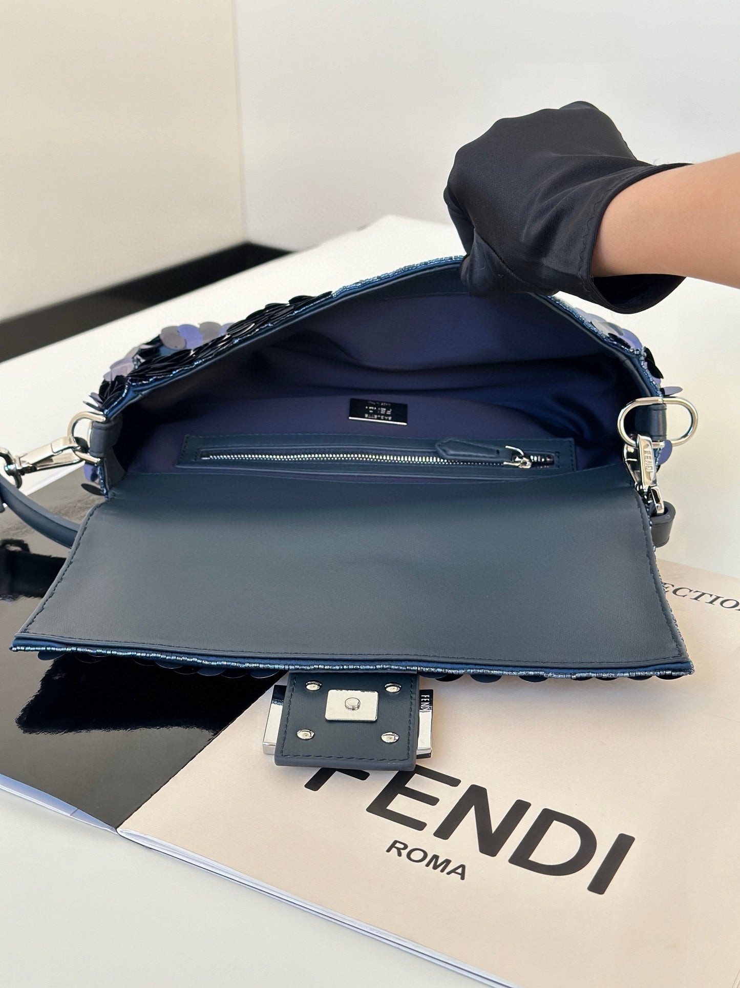 Fendi Baguette Sequins Bag