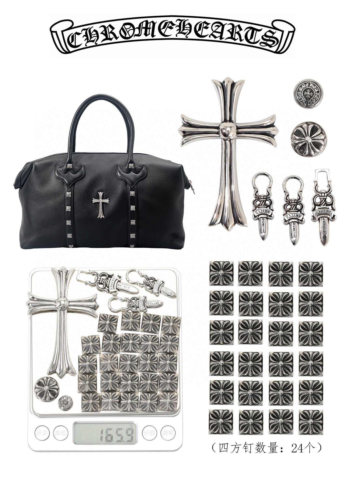 Chrome Hearts Cross Duffle Bag
