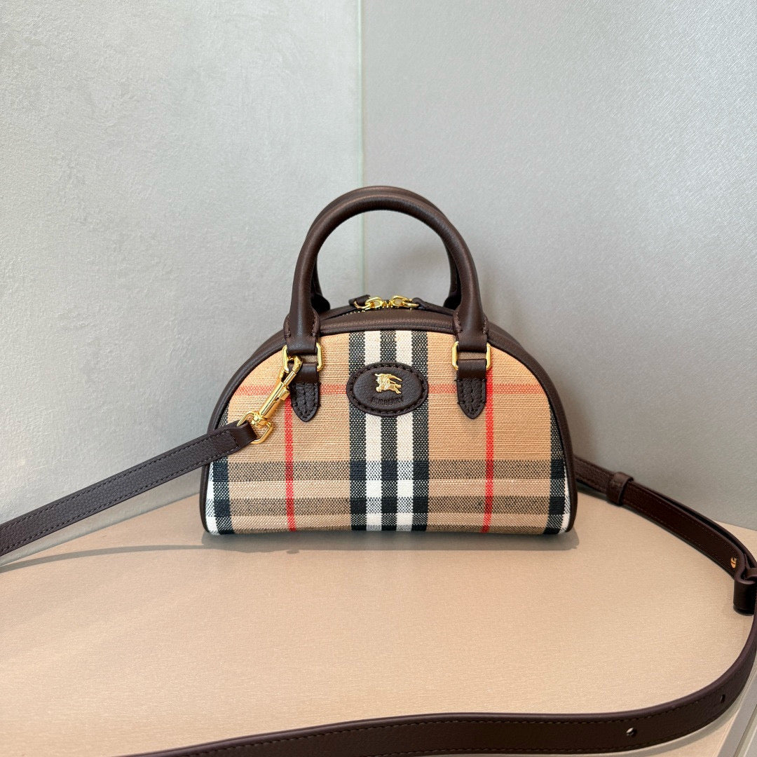 Burberry Mini Highlands Bowling Bag