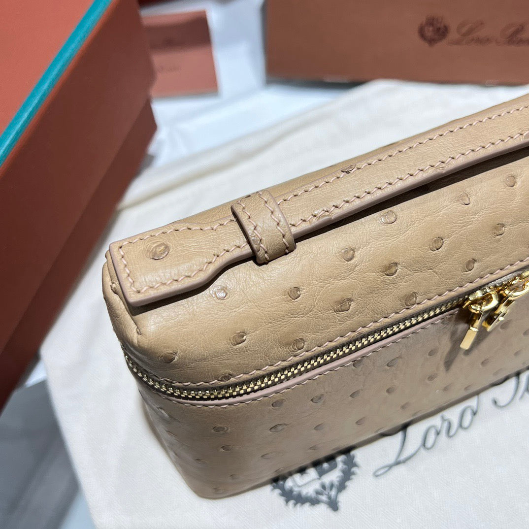 LP Extra Pocket L19 Ostrich Leather Bag