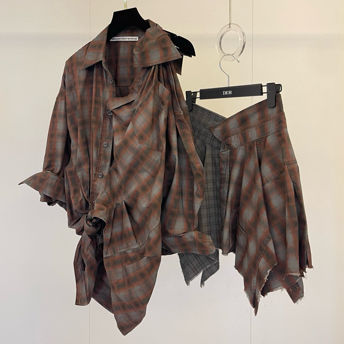 Alexander Wang Deconstructed Knot Shirt & Pants Set