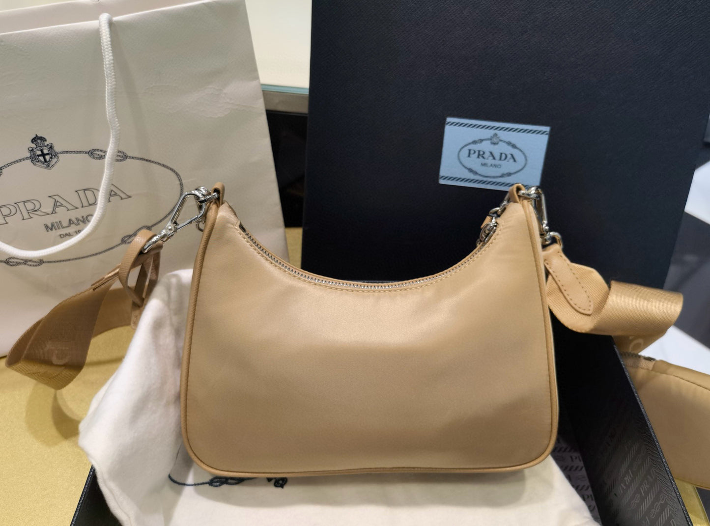 PD Re-Nylon Saffiano Bag