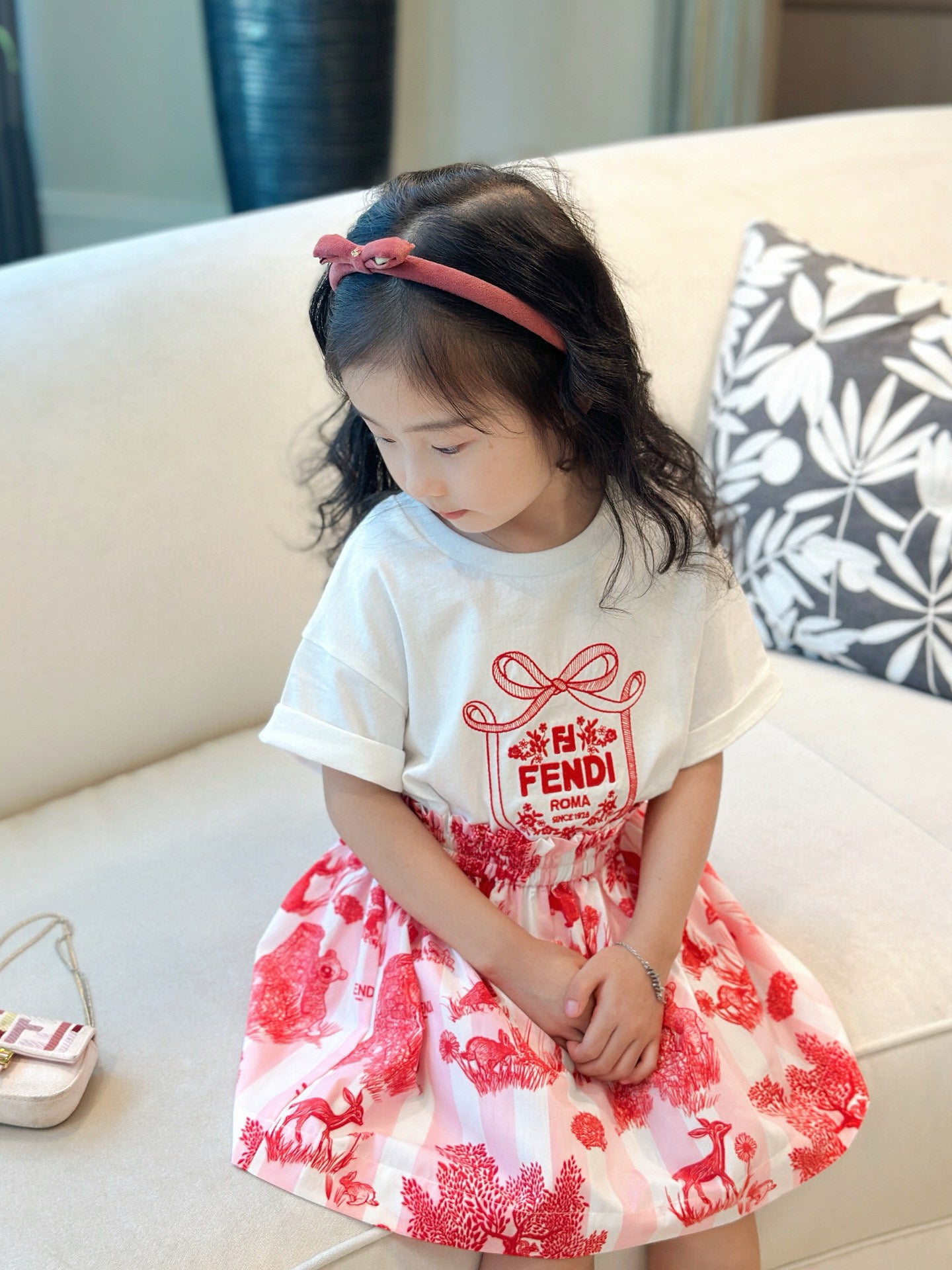 Fendi T-Shirt/Skirt Set