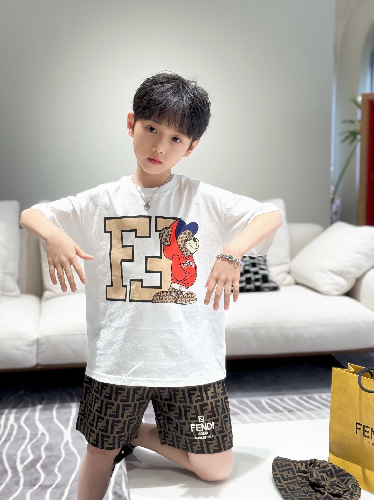 Fendi T-Shirt/Pant Set