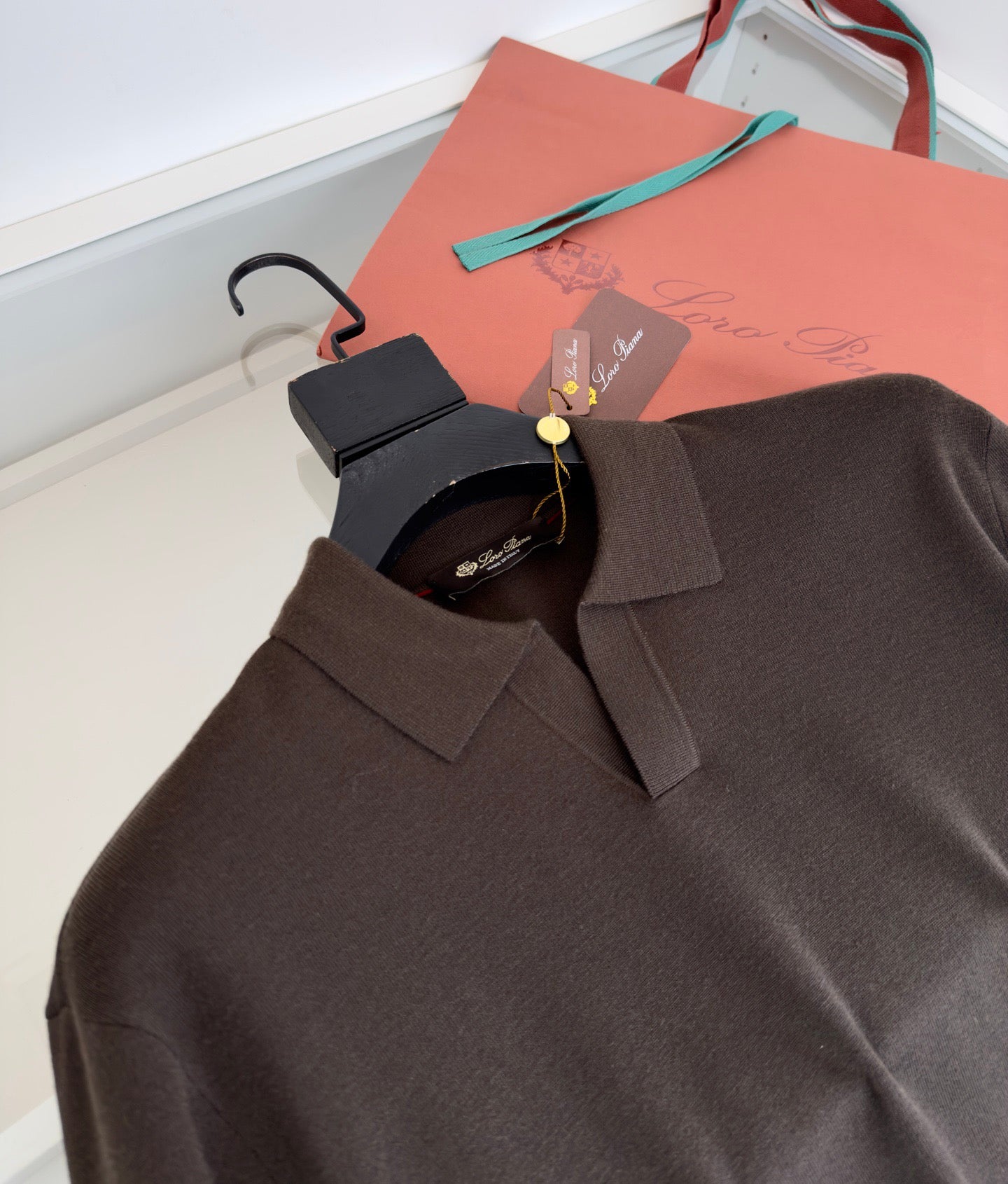 Loro Piana Long Sleeve Polo